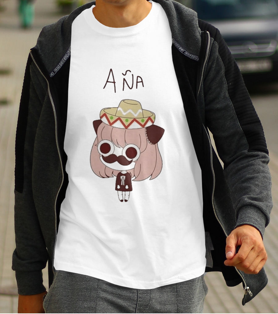 Aña Anya Forger Meme Sombrero Mustache T-Shirt