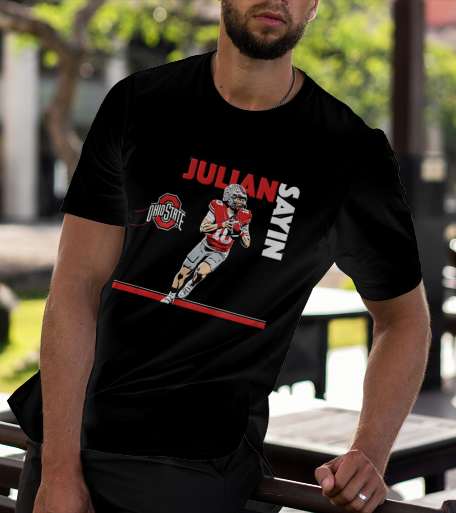 Ohio State Buckeyes Football 2026 Julian Sayin Neon Nights T-Shirt