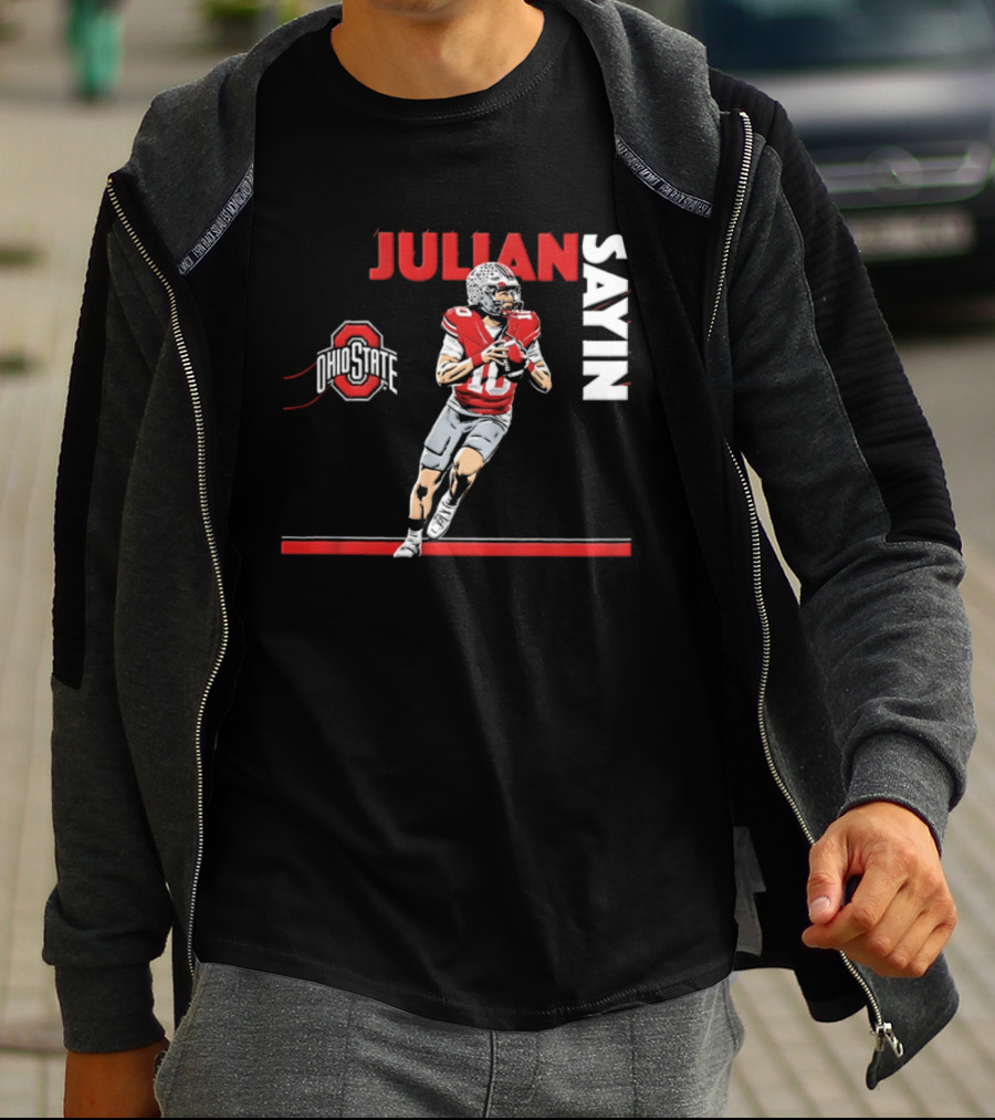Ohio State Buckeyes Football 2026 Julian Sayin Neon Nights T-Shirt