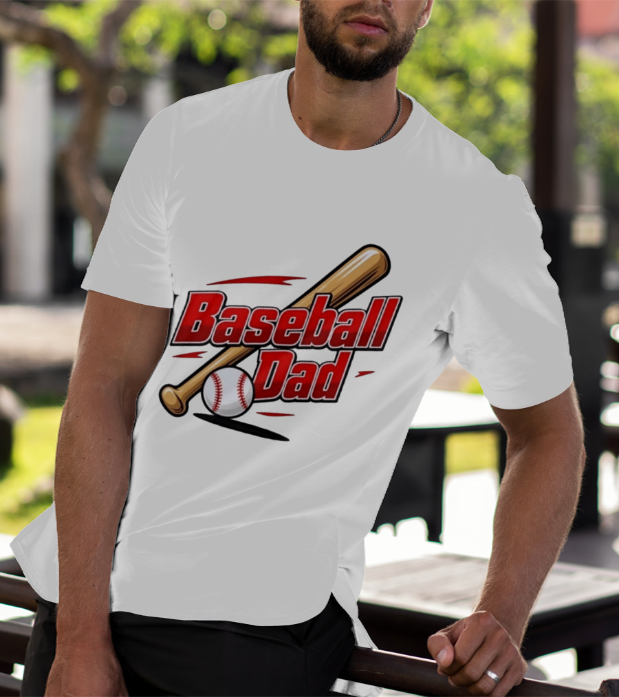 Baseball Dad Bat And Ball Sports T-Shirt