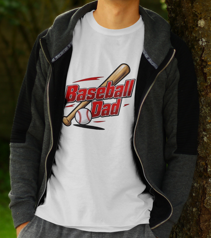Baseball Dad Bat And Ball Sports T-Shirt