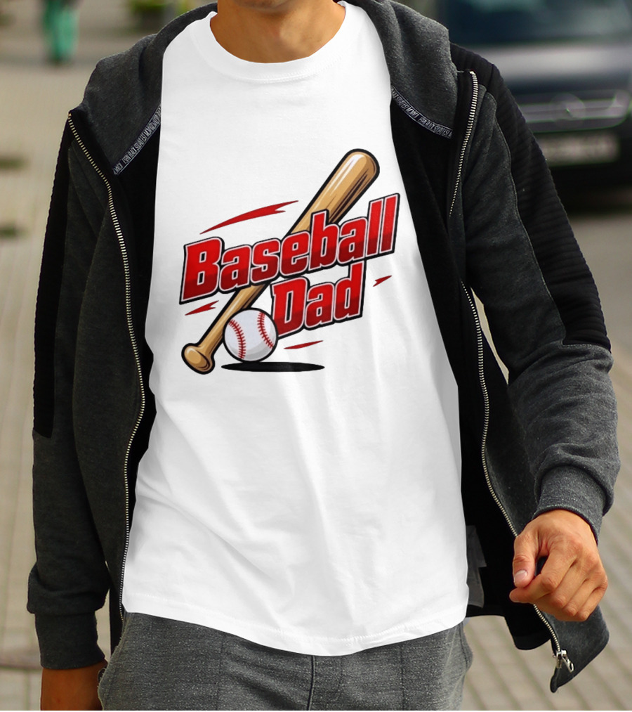 Baseball Dad Bat And Ball Sports T-Shirt