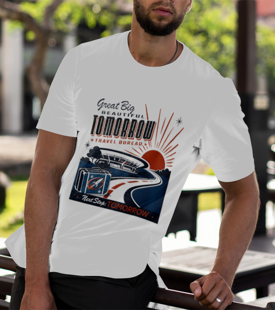Great Big Beautiful Tomorrow Travel Bureau Tomorrow Carousel T-Shirt