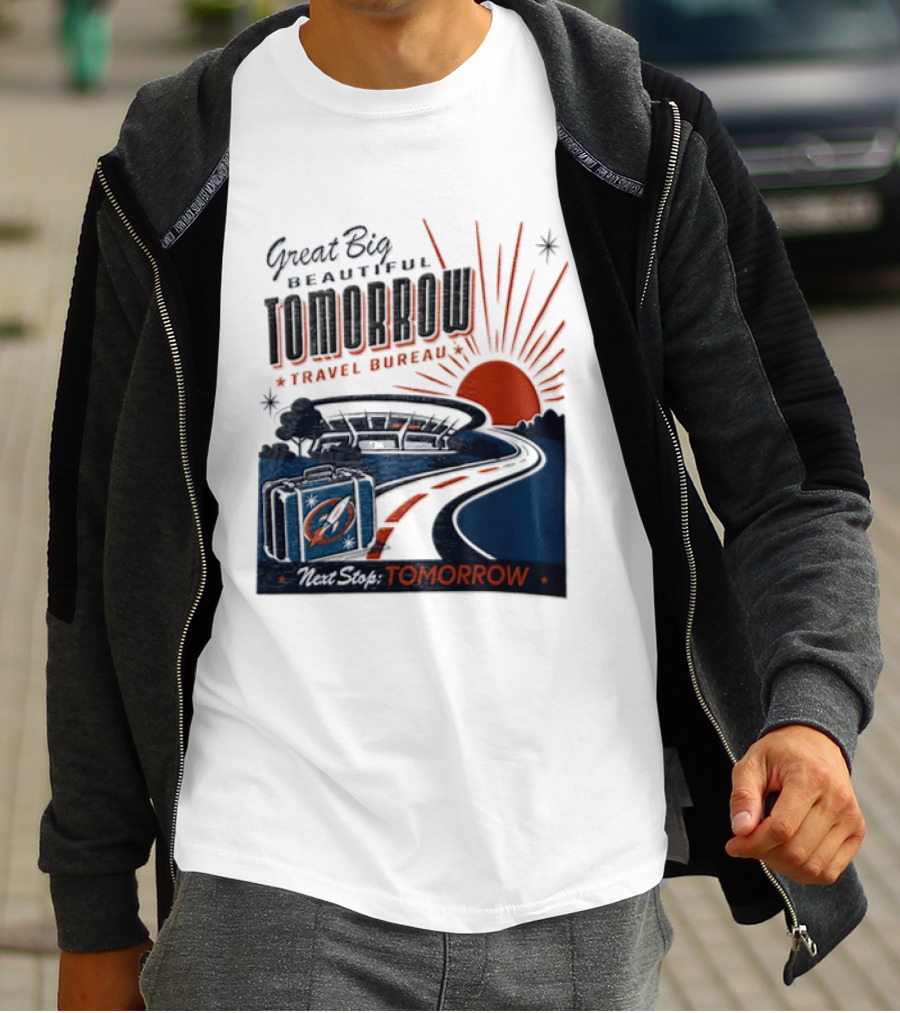 Great Big Beautiful Tomorrow Travel Bureau Tomorrow Carousel T-Shirt