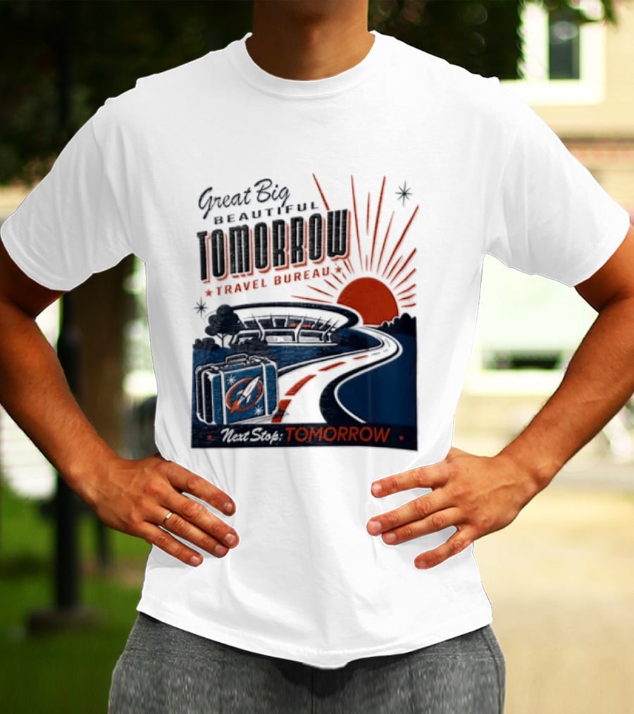 Great Big Beautiful Tomorrow Travel Bureau Tomorrow Carousel T-Shirt