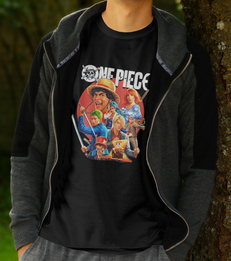 One Piece Anime 2026 Characters With Straw Hat Pirates Crew T-Shirt