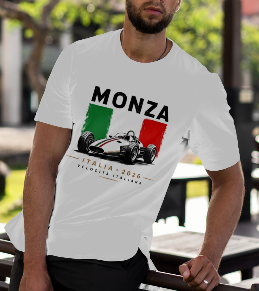 Monza Italia 2026 Velocita Italiana Formula 1 Racing Italian Flag T-Shirt