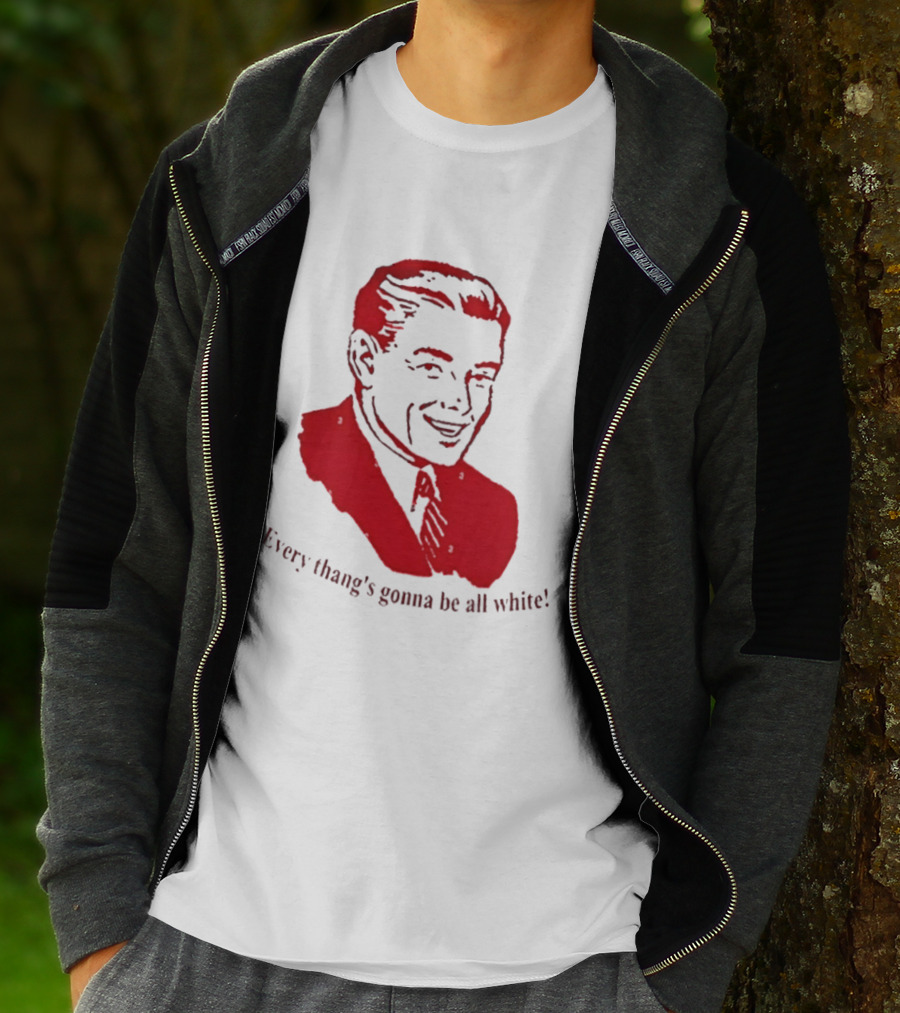 Every Thang's Gonna Be All White Vintage Style Retro Comic T-Shirt