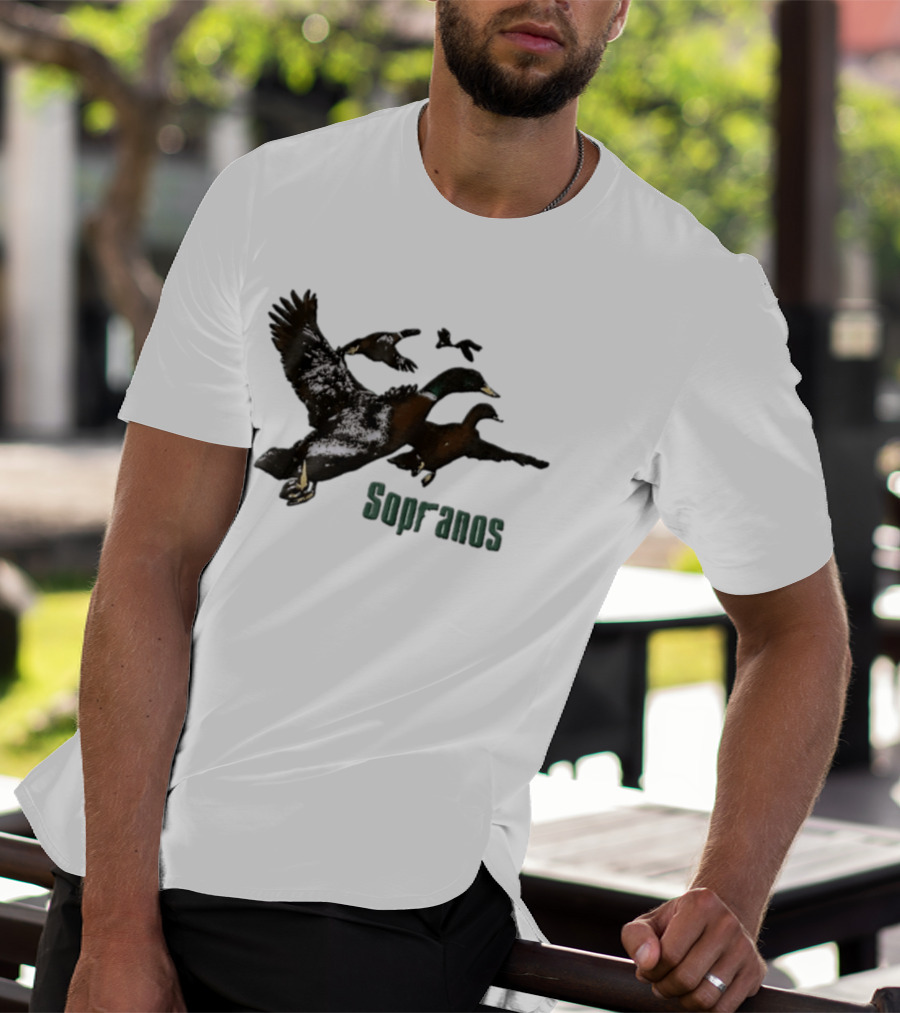 Sopranos Ducks Flying Scene Iconic TV Show Moment T-Shirt