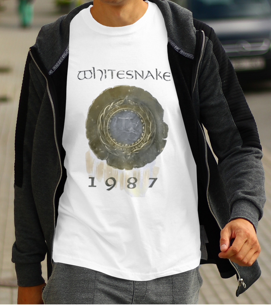 Whitesnake 1987 Album Cover Hard Rock Heavy Metal Band T-Shirt