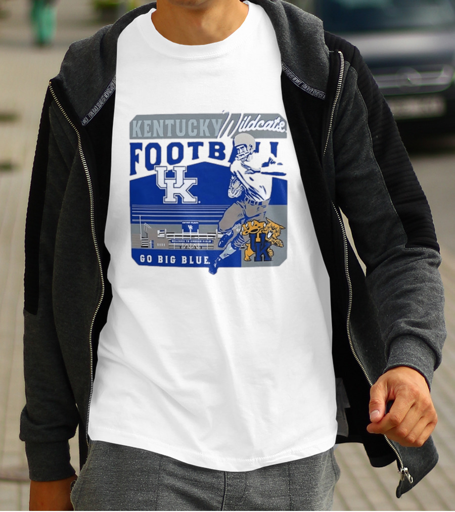 Kentucky Wildcats Football Go Big Blue Kroger Field UK Wildcats T-Shirt