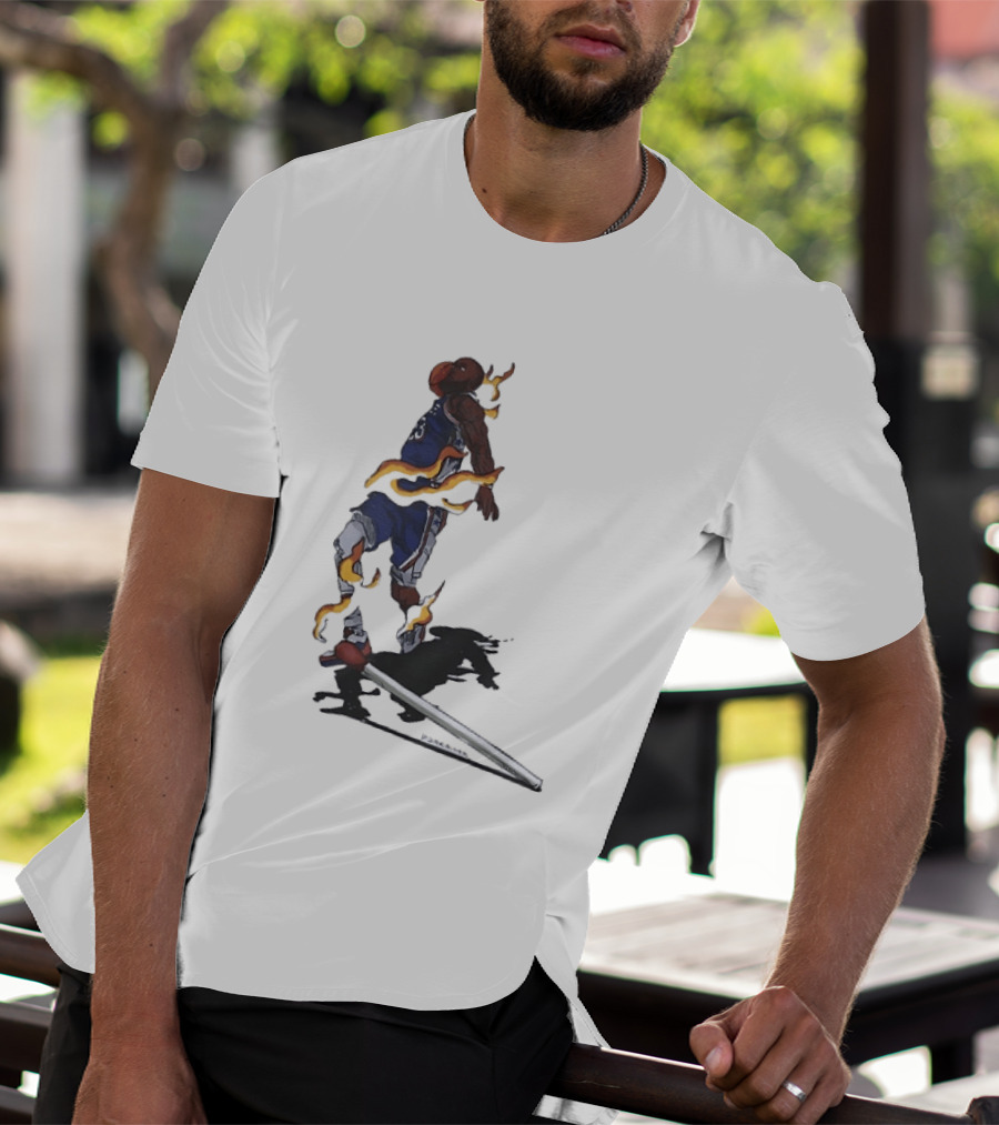 Philadelphia 76ers Flaming Match LeBron James Sports T-Shirt
