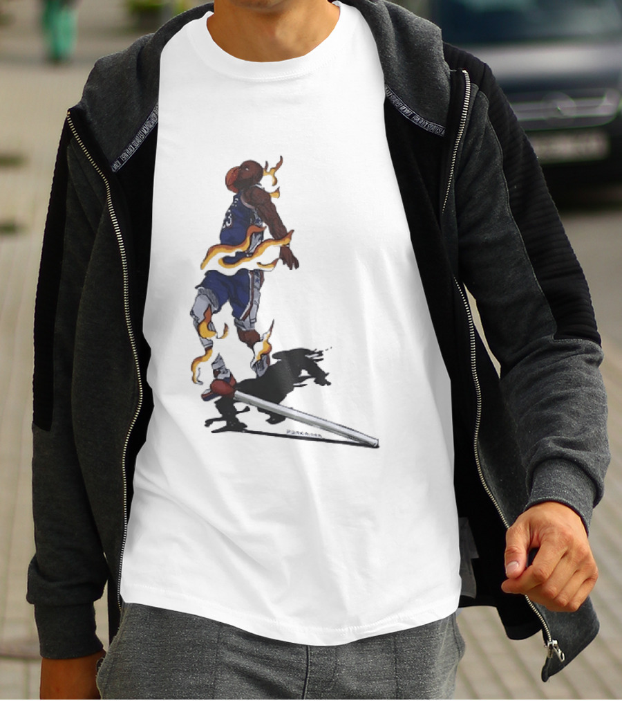 Philadelphia 76ers Flaming Match LeBron James Sports T-Shirt