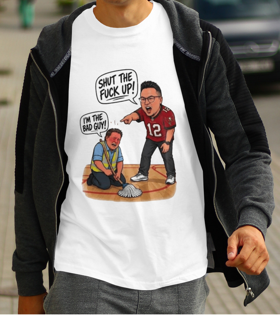 Rico Bosco Shut The Fuck Up I'm The Bad Guy 12 Red Jersey T-Shirt