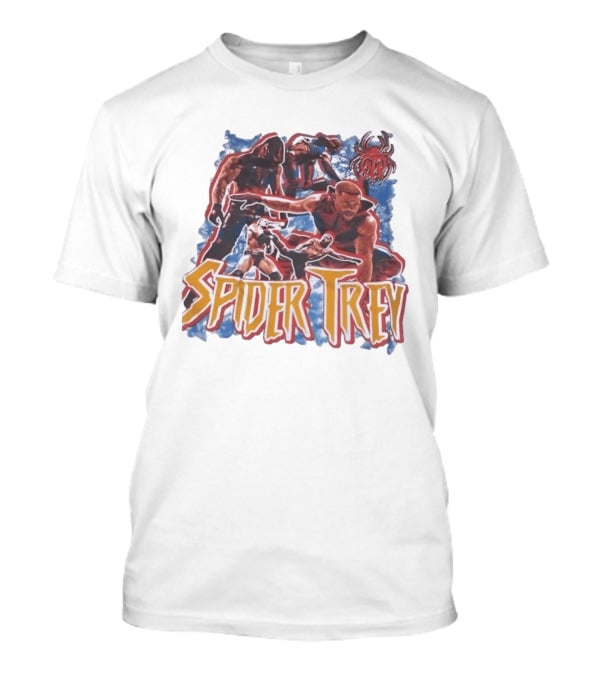 Spider Trey Wrestling Wrestler Sports Action Montage T-Shirt