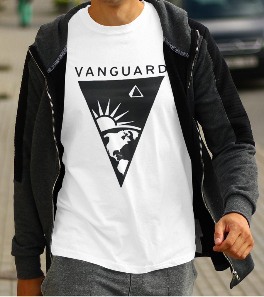 Vanguard Earth Sun Triangle Minimalist Earth Sun T-Shirt