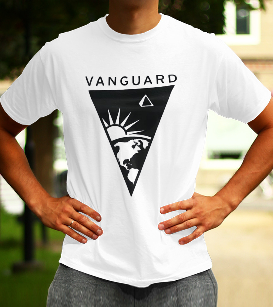 Vanguard Earth Sun Triangle Minimalist Earth Sun T-Shirt