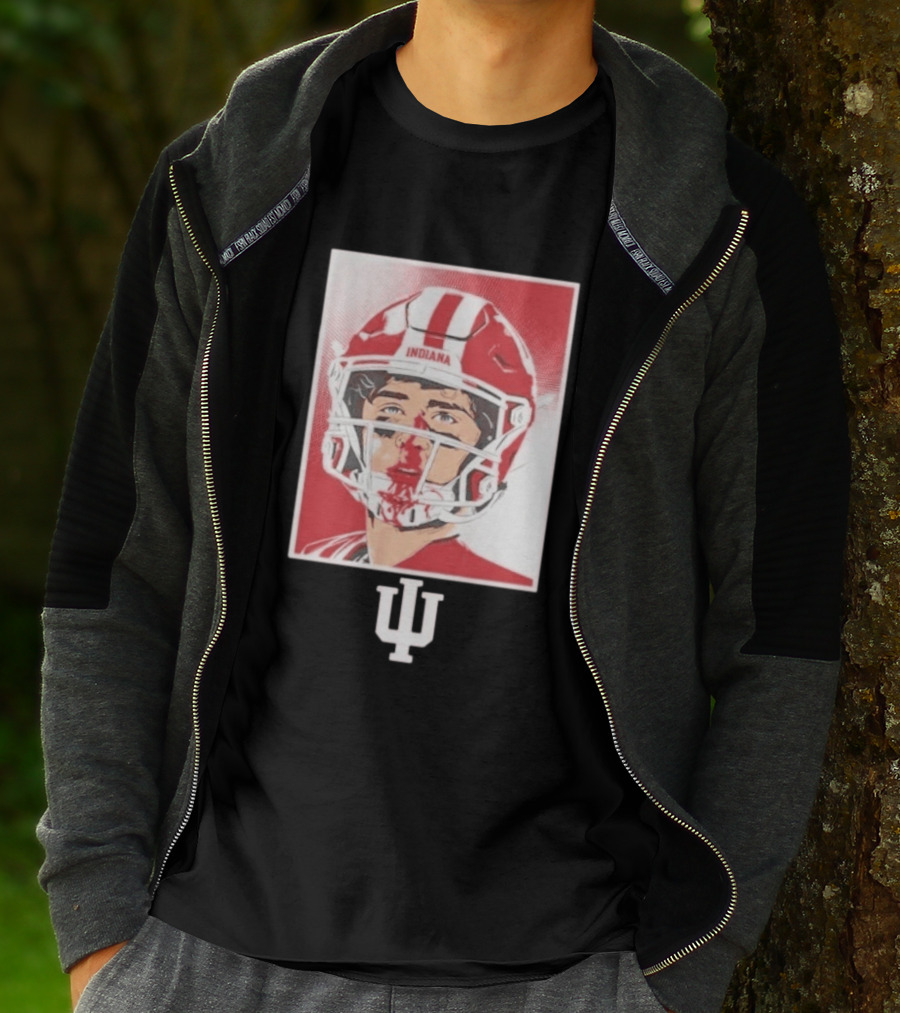 Josh Hoover Indiana Hoosiers Football Bloody Face T-Shirt