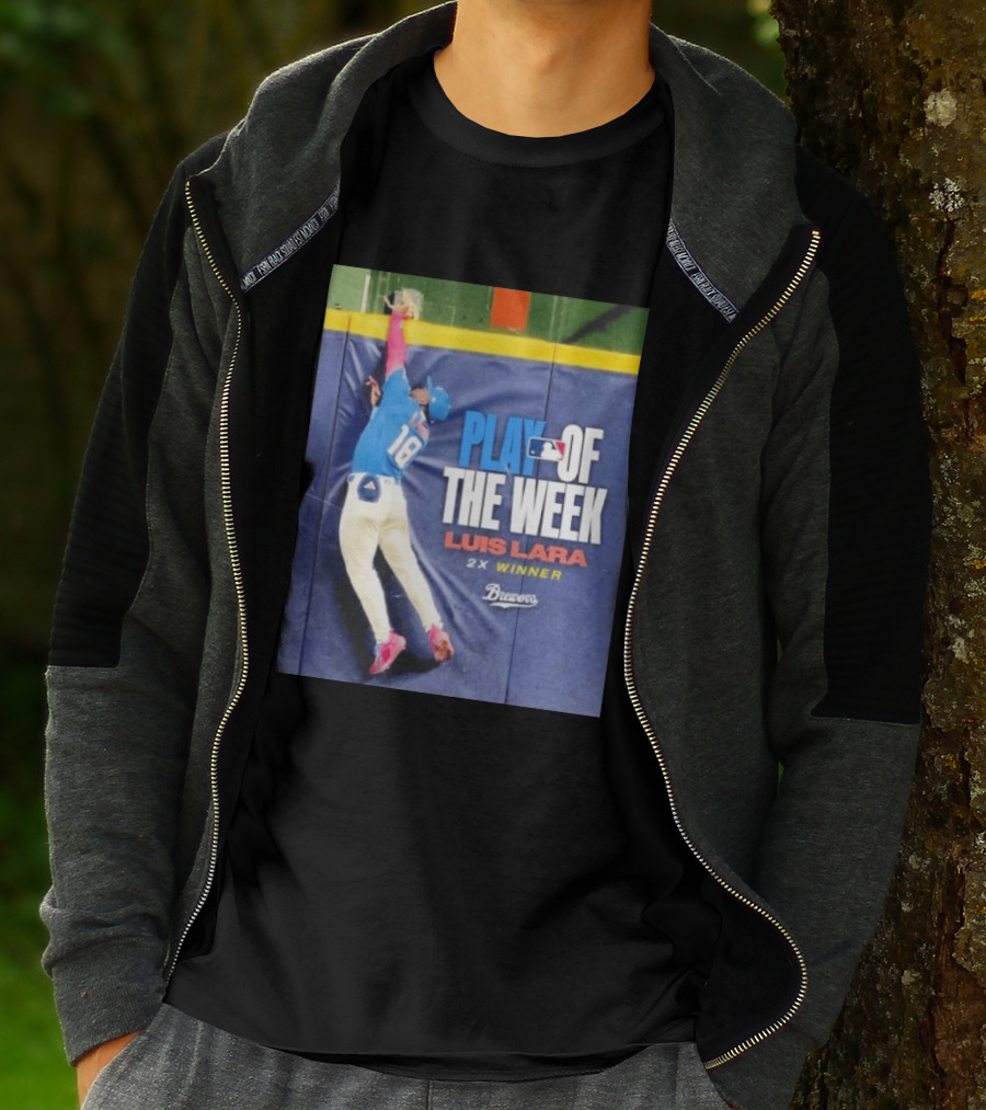 Luis Lara Play Of The Week 2x Winner Milwaukee Brewers T-Shirt