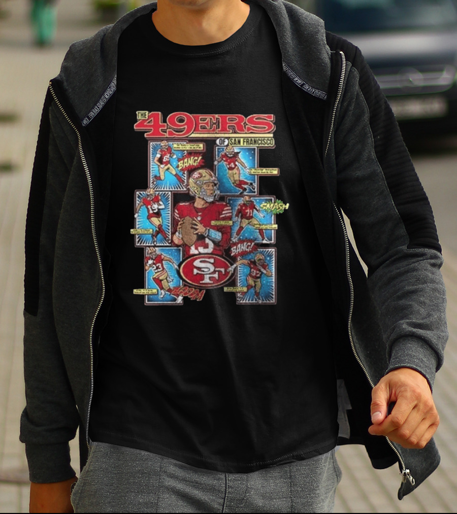 The 49ers Of San Francisco All Stars Comic Bang Smash SF 49ers T-Shirt