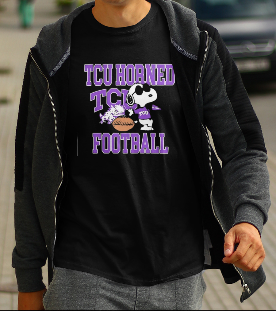 TCU Horned Frogs Football Snoopy Go Frogs T-Shirt