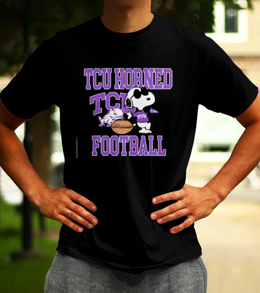 TCU Horned Frogs Football Snoopy Go Frogs T-Shirt