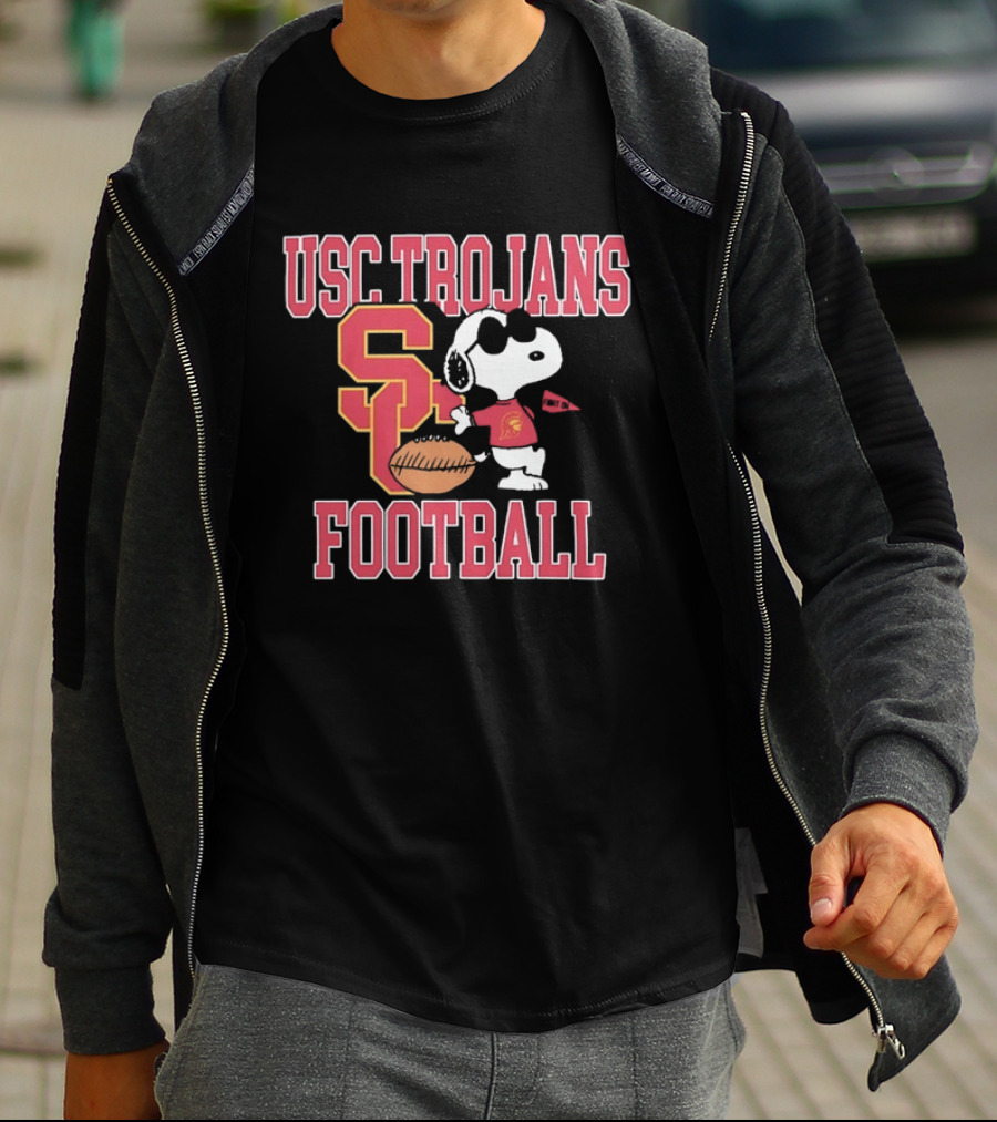 USC Trojans Snoopy Football Fight On University Of Southern California T-Shirt