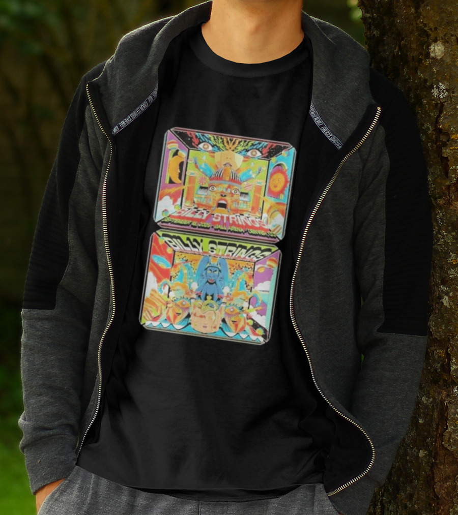 Billy Strings Denver Co 2026 Ball Arena September 18 19 Sun Moon Celestial Faces Cosmic T-Shirt