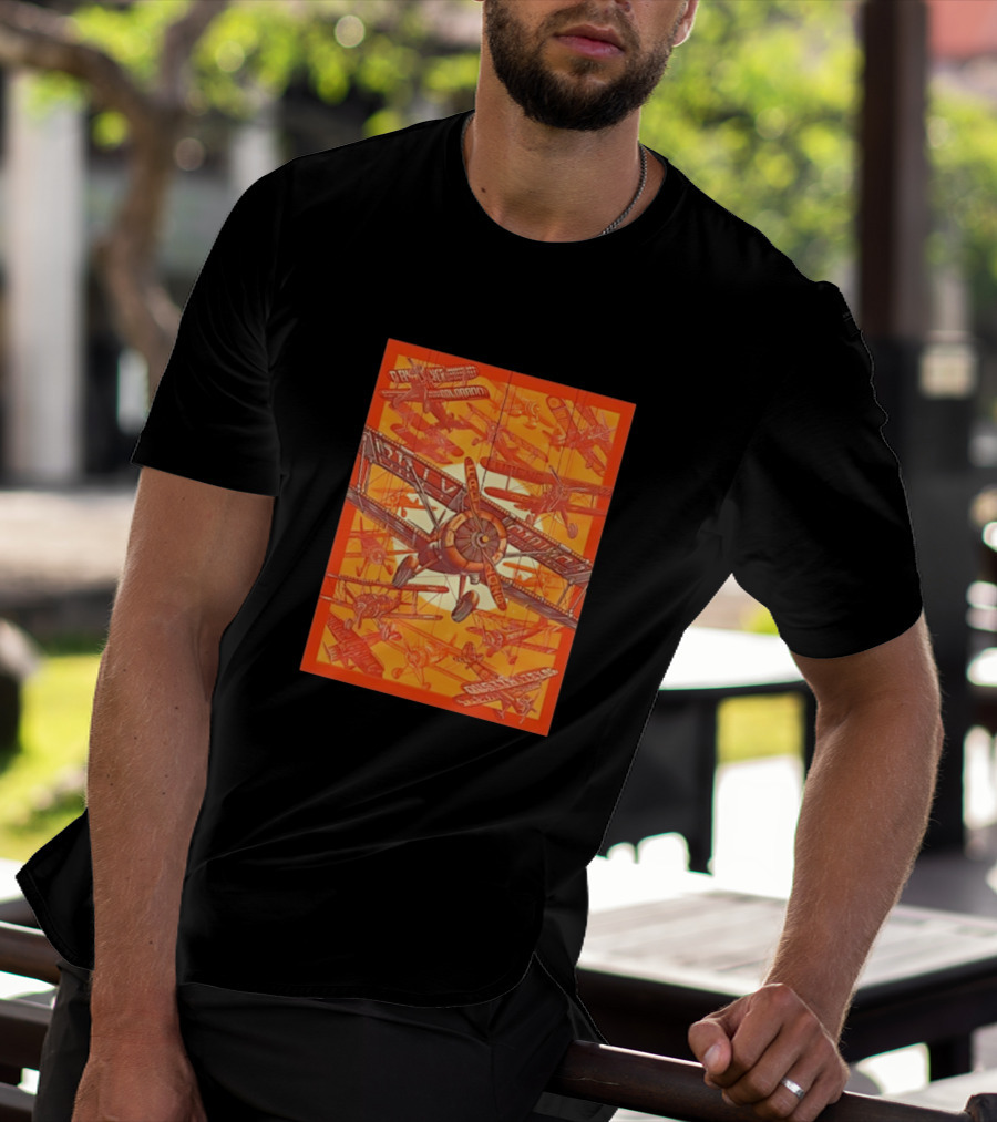 Biplane Airshow Eugene And Austin Adventure T-Shirt