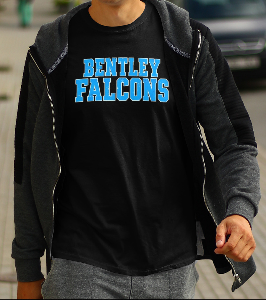 Bentley Falcons Distressed NCAA College Sports T-Shirt