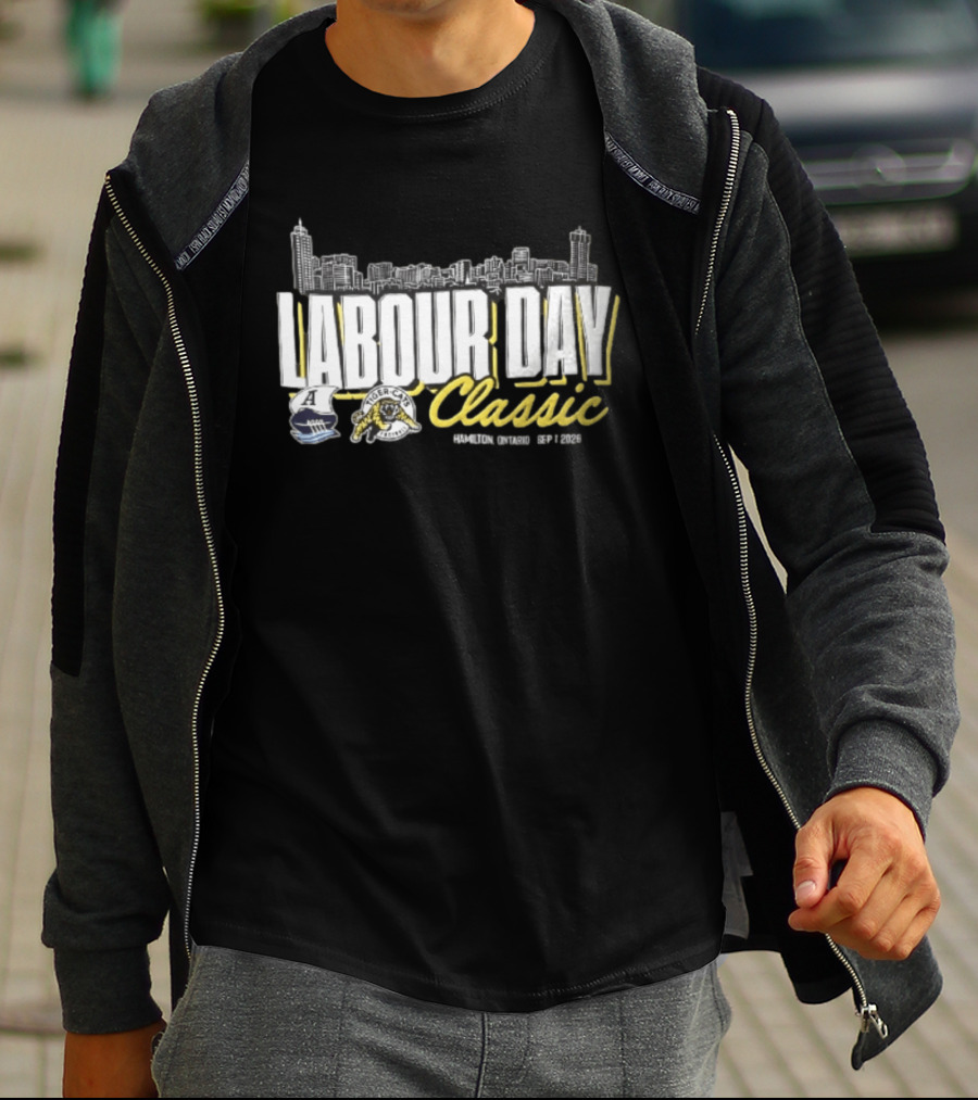 Toronto Argonauts Hamilton Tiger Cats Labour Day Classic 2026 Skyline Event T-Shirt