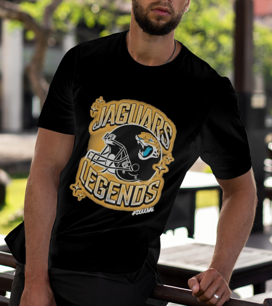 Jacksonville Jaguars Legends DUUUVAL Football Helmet T-Shirt