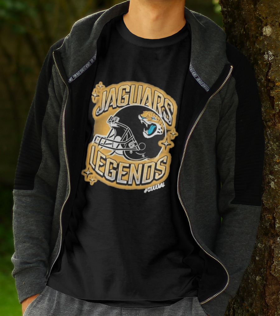 Jacksonville Jaguars Legends DUUUVAL Football Helmet T-Shirt
