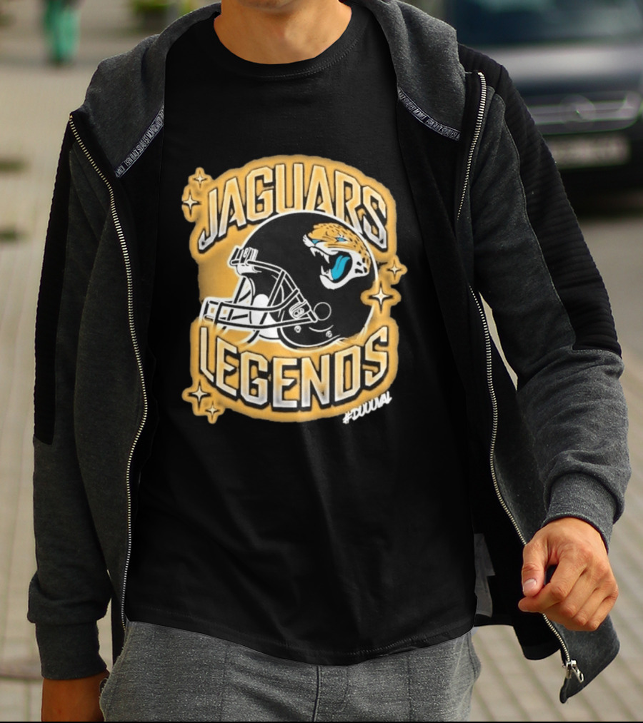 Jacksonville Jaguars Legends DUUUVAL Football Helmet T-Shirt