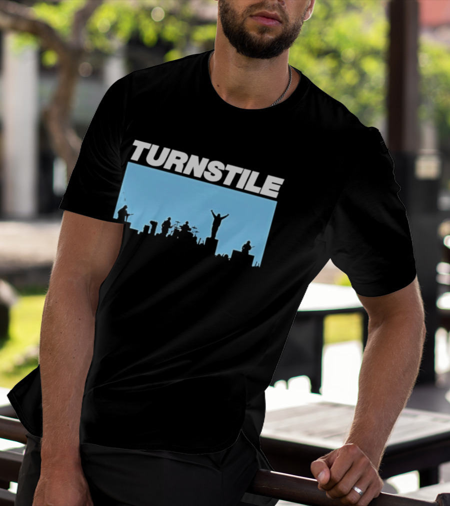 Turnstile Band Skyline Performance Hardcore T-Shirt