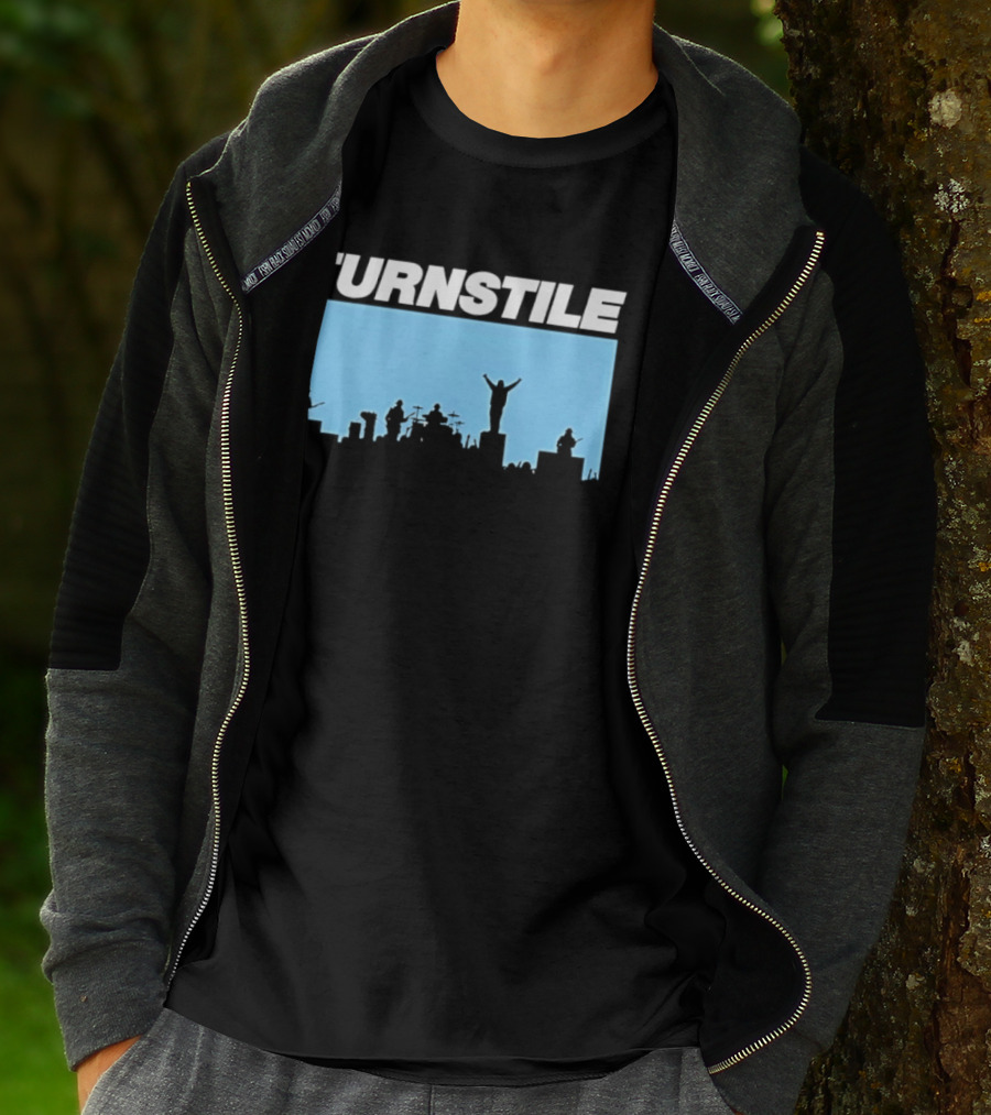 Turnstile Band Skyline Performance Hardcore T-Shirt