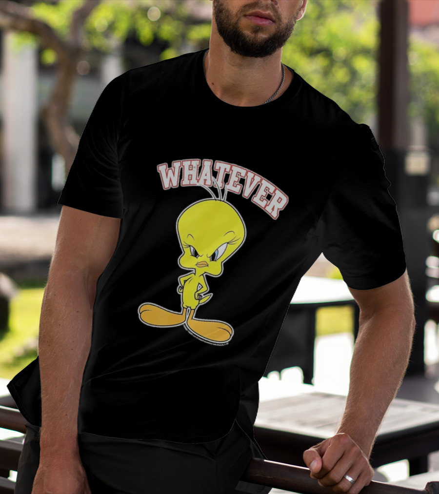 Tweety Bird Whatever Attitude Looney Tunes Cartoon T-Shirt