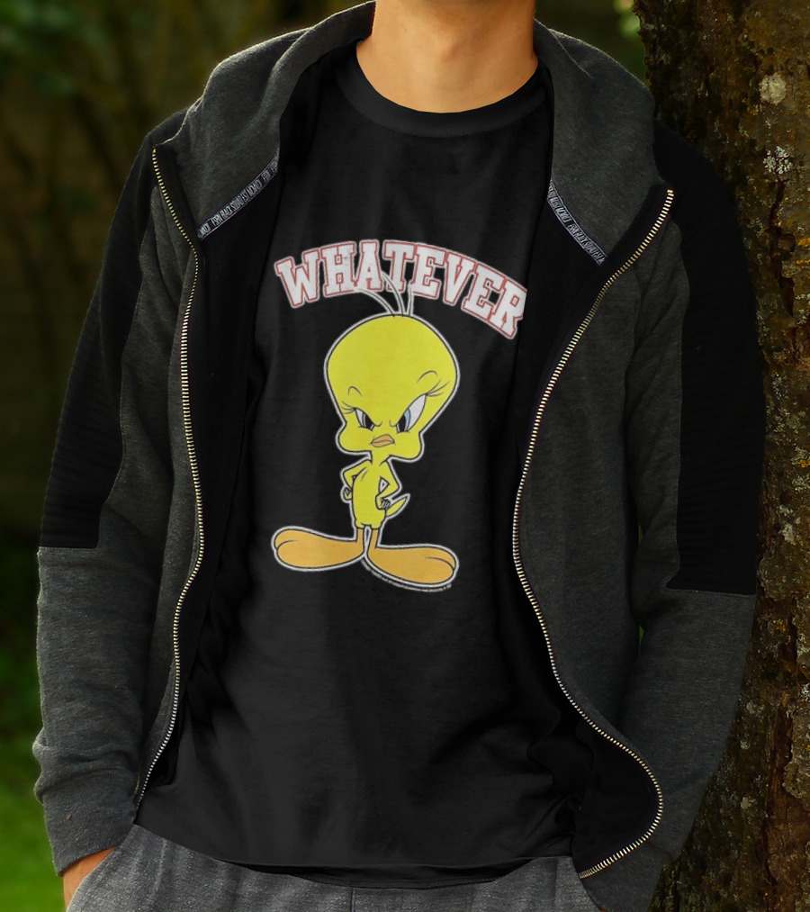 Tweety Bird Whatever Attitude Looney Tunes Cartoon T-Shirt