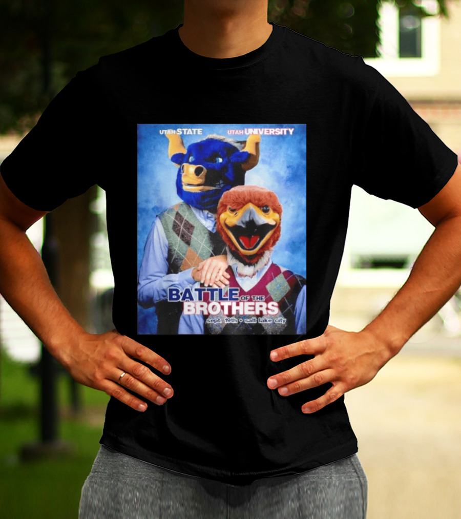 Utah State Utah University Battle Of The Brothers Sept 19th Salt Lake City T-Shirt