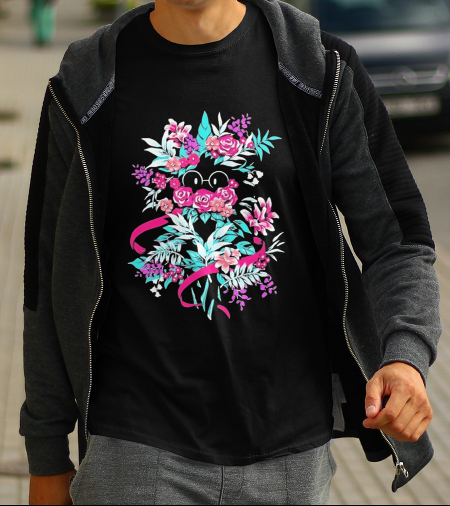 Floral Wizardry Bouquet Glasses Magic Blossoms T-Shirt