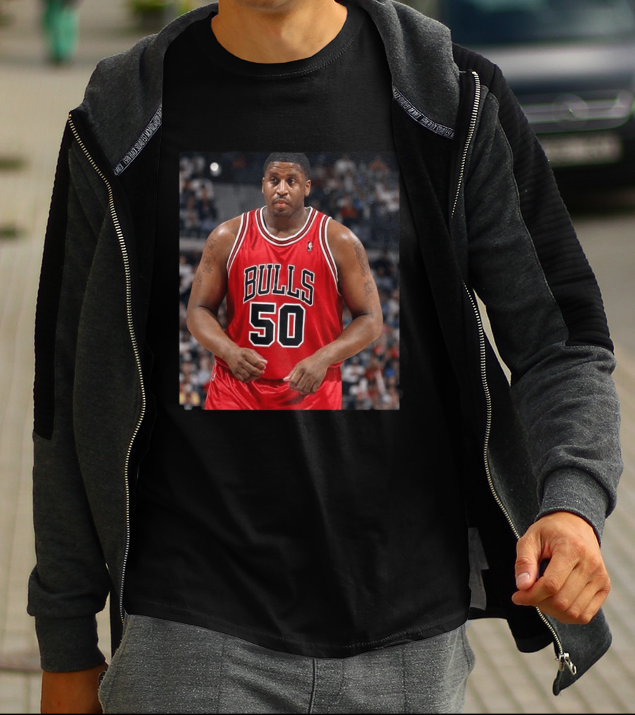 Bulls 50 Michael Sweetney Red Basketball Jersey T-Shirt