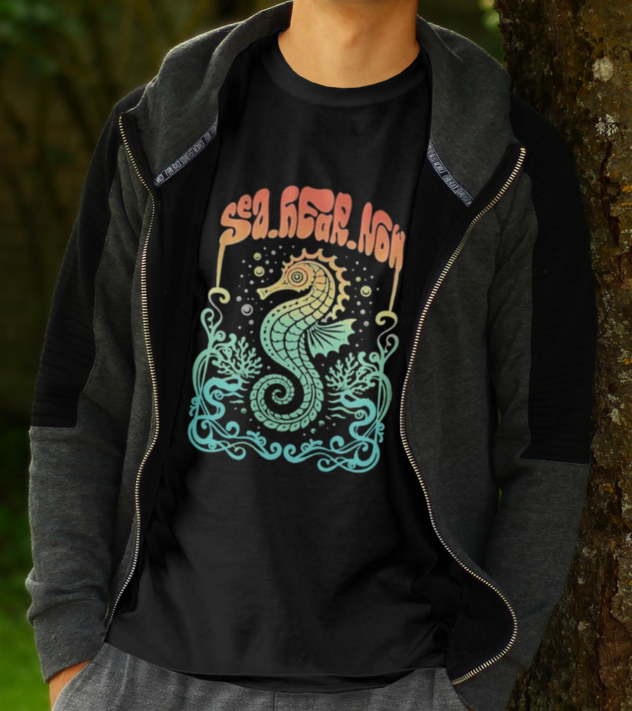 Sea Hear Now Seahorse 2026 Lineup Psychedelic Festival T-Shirt