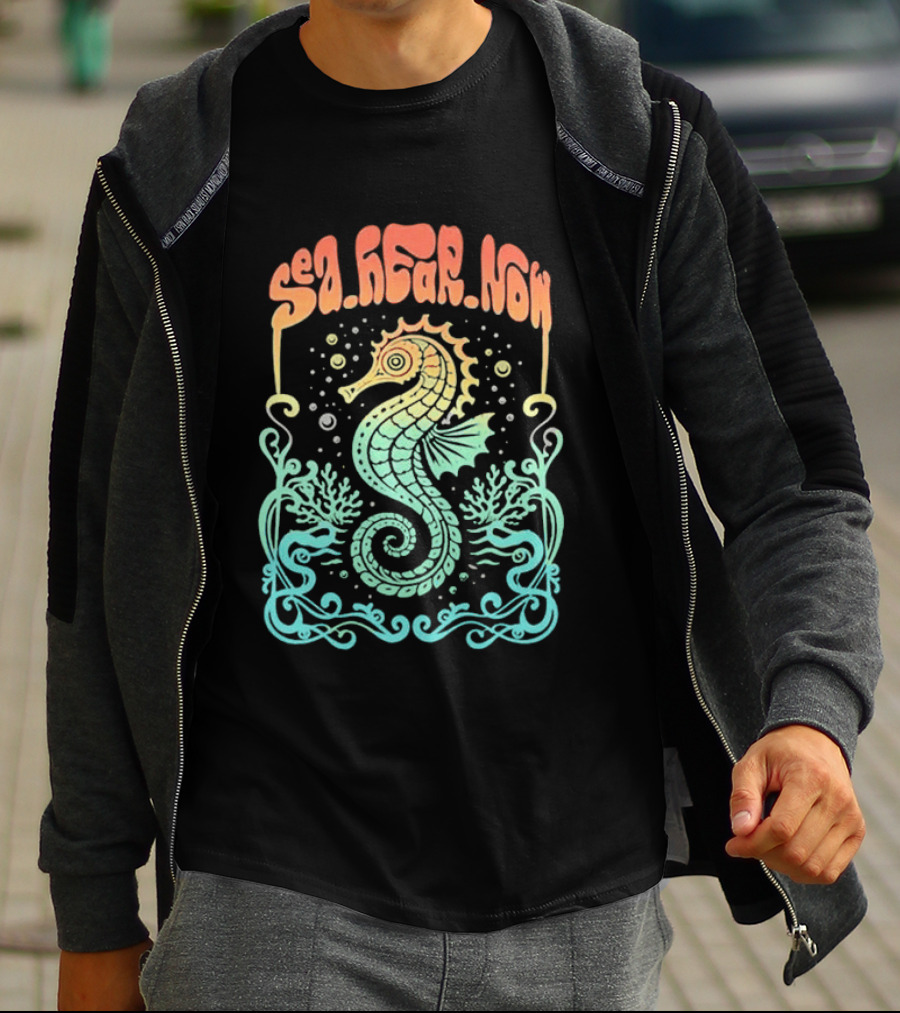 Sea Hear Now Seahorse 2026 Lineup Psychedelic Festival T-Shirt