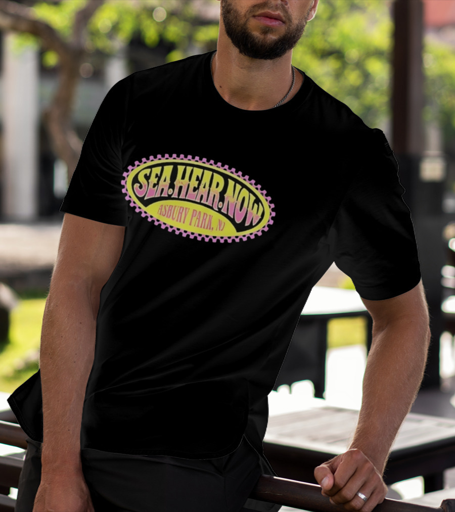 Sea Hear Now Asbury Park NJ Music Festival Retro Surfing Vibes T-Shirt