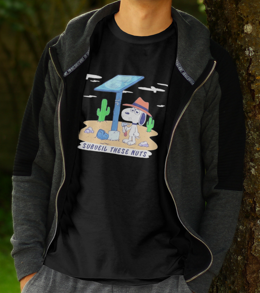 Spike Peanuts Subueil These Nuts Snoopy Desert Solar Panel T-Shirt