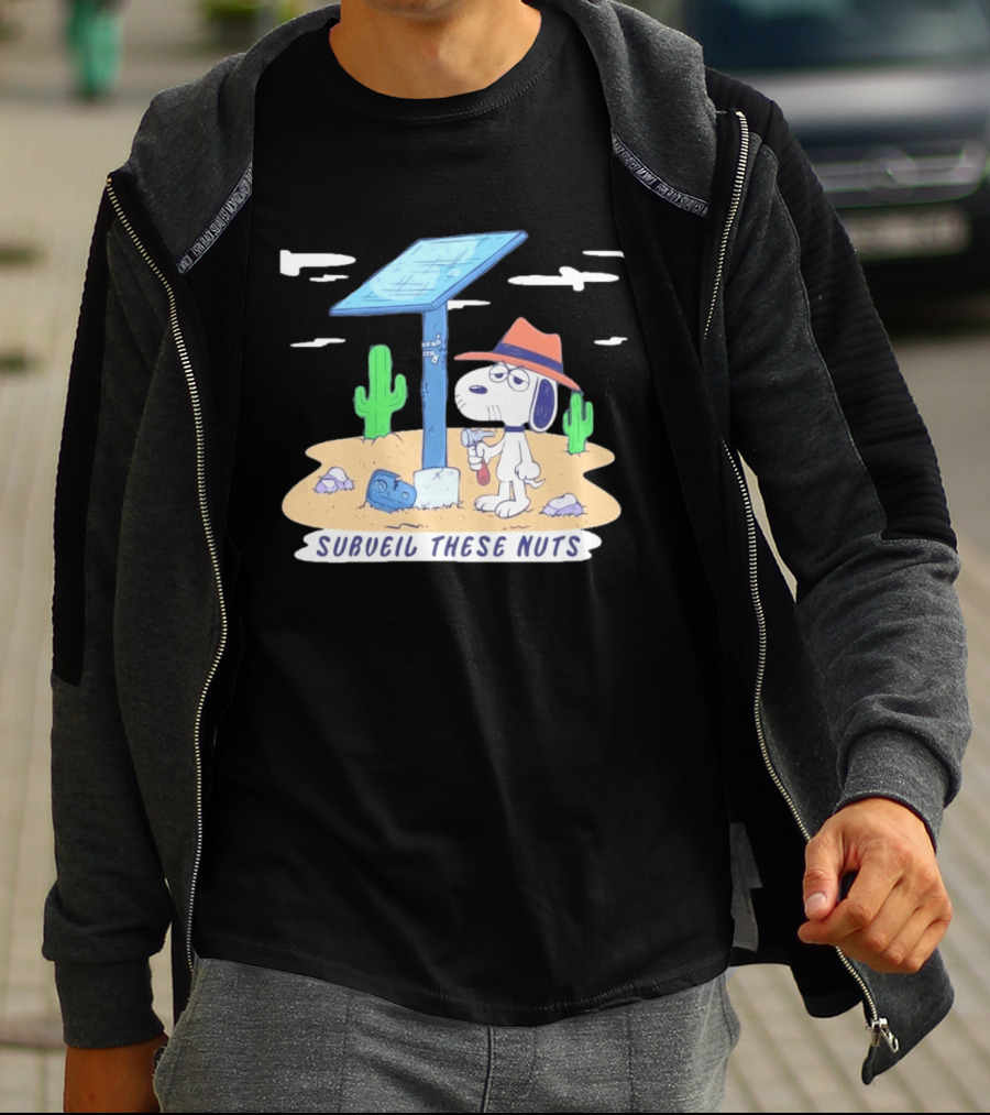 Spike Peanuts Subueil These Nuts Snoopy Desert Solar Panel T-Shirt