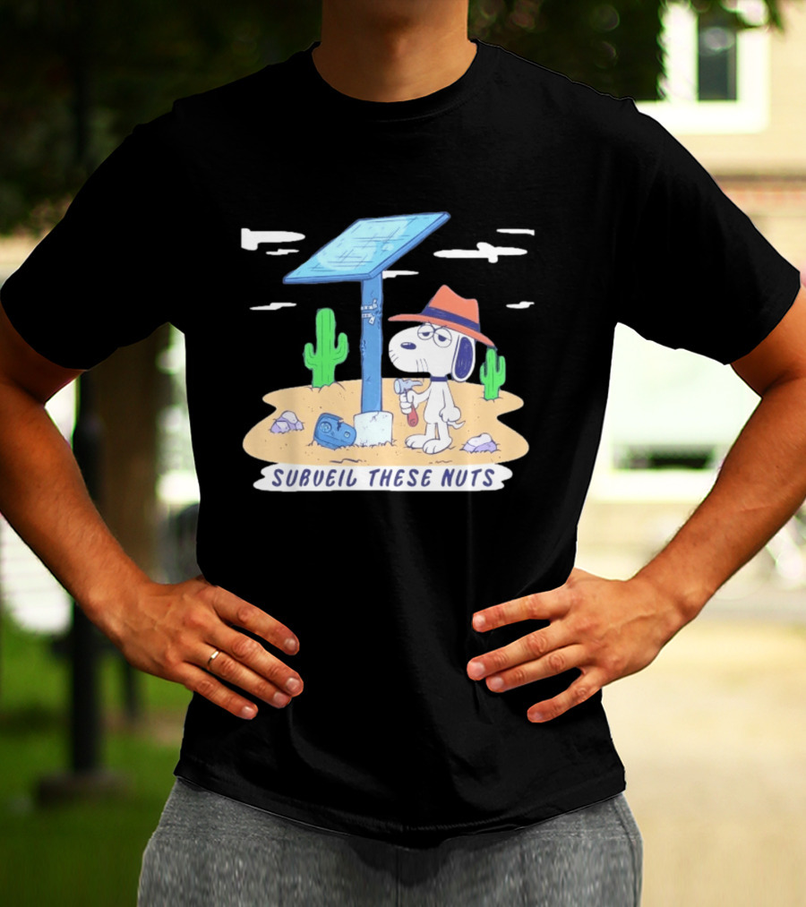 Spike Peanuts Subueil These Nuts Snoopy Desert Solar Panel T-Shirt