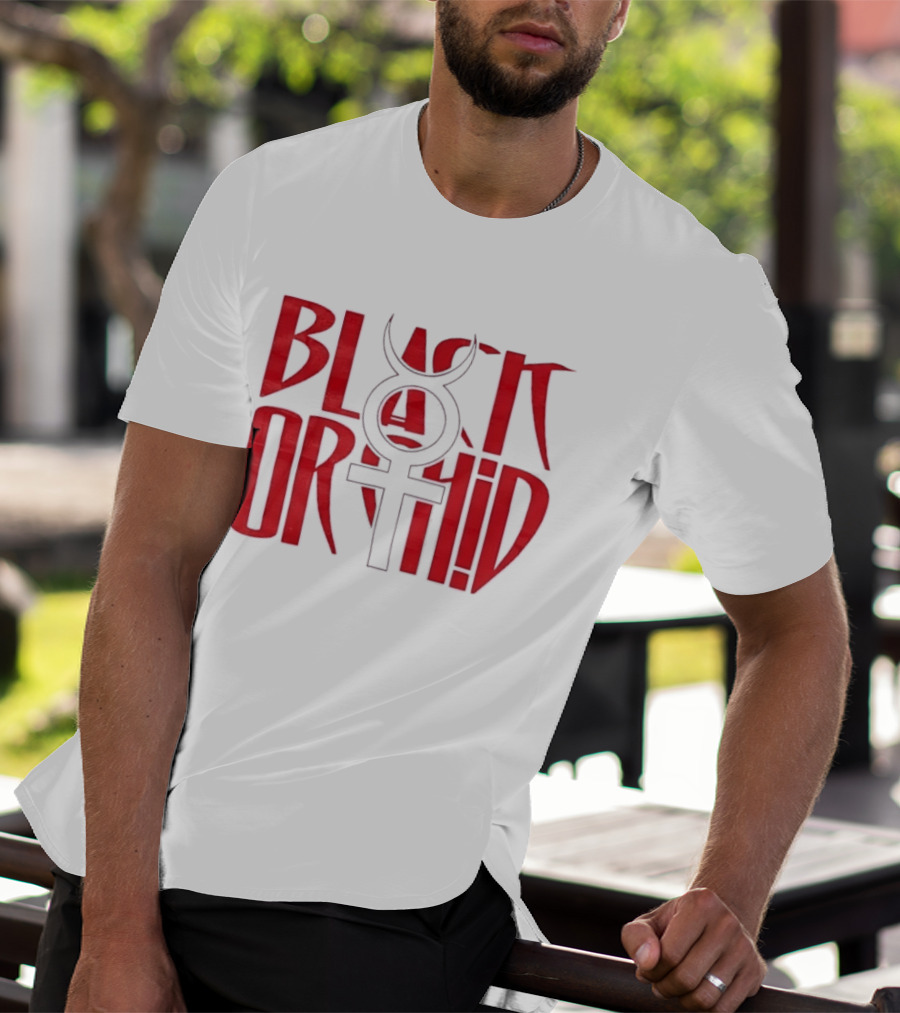 Black Orchid Venus Symbol Red T-Shirt