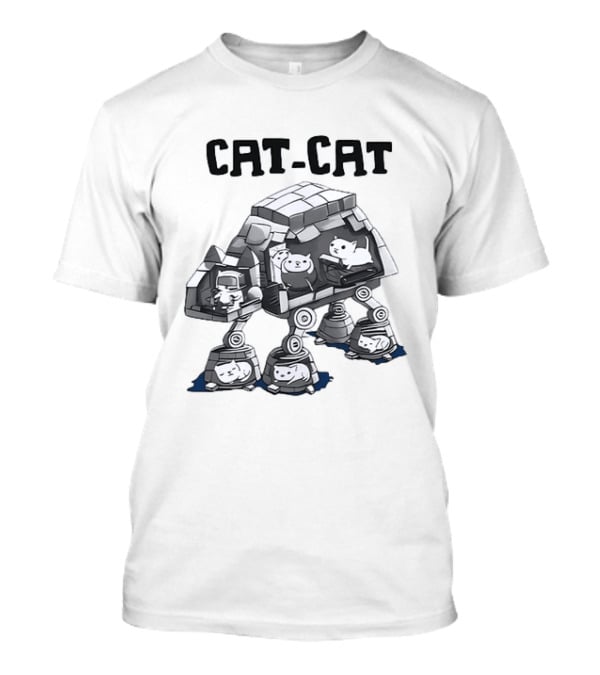 Cat Cat Walker Kittens Star Wars AT AT Sci Fi Feline T-Shirt
