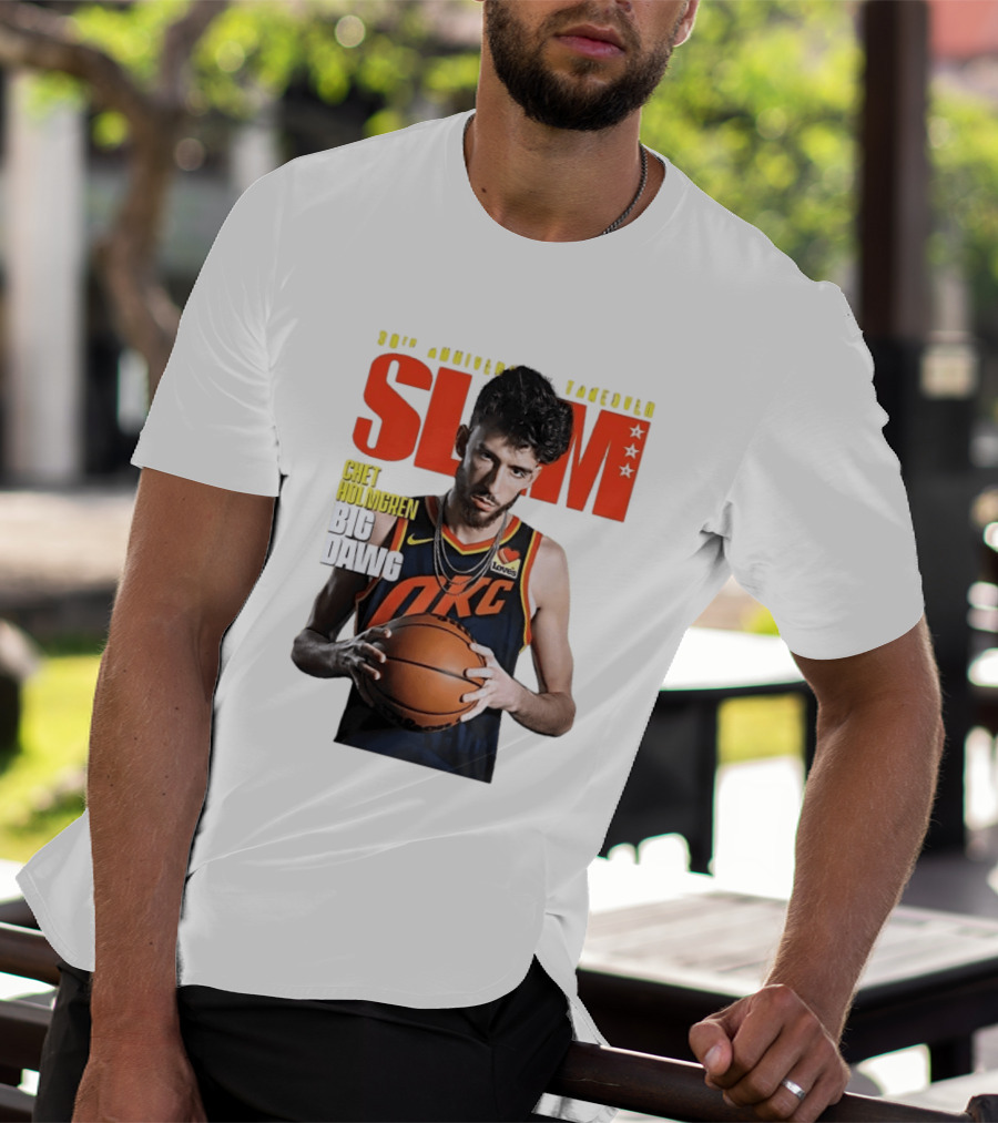 Chet Holmgren SLAM Magazine 30th Anniversary OKC Big Dawg Cover T-Shirt